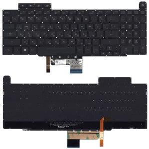 Клавиатура для ноутбука Asus ROG GM501 черная с подсветкой