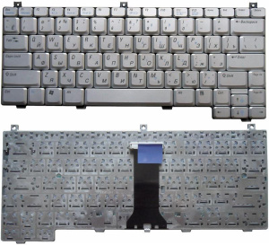 Клавиатура для ноутбука Dell XPS M1210 серебристая