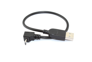 Кабель USB  Type A на Micro USB угол вверх  0,25 м