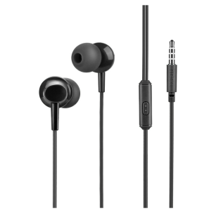 Проводные наушники HOCO M14 Inital, Jack 3.5mm, 1.2 м, черный
