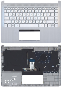 Топкейс для HP 14S-DQ 14S-FQ серебристый
