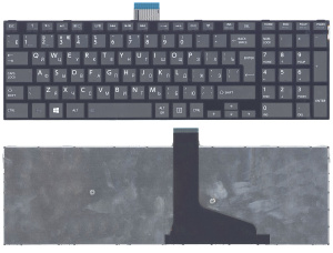 Клавиатура для ноутбука Toshiba S50-A черная вертикальный Enter