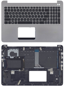 Топкейс для Asus K501L, K501LB, K501LX, K501U, K501UX, K501UW серый