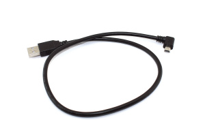 Кабель USB  Type A на Mini USB угол влево  0,5 м