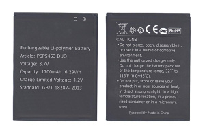 Аккумуляторная батарея PAP5453 DUO для Prestigio 5453 Multiphone