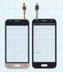 Сенсорное стекло (тачскрин) для Samsung Galaxy J1 Mini SM-J105H золотистое