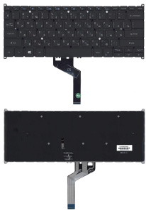 Клавиатура для ноутбука Acer TravelMate P4 P414-51 черная