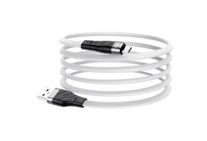Кабель USB HOCO X53 Angel для Micro USB, 2.4А, 1м, белый