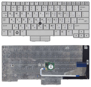 Клавиатура для ноутбука HP Compaq Presario 2710P серебристая
