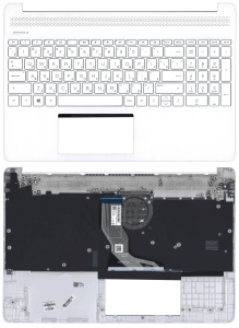 Топкейс для HP 15S-EQ 15S-FQ белый L68120-251, L63574-251