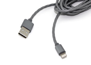 Кабель для зарядки Apple Lightning 8Pin. 3m. Серый