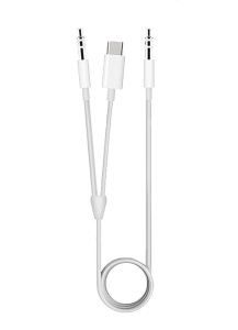 Аудио Адаптер MH-CM30 Type-C - 3,5mm plug 2 in 1 AUX (белый)