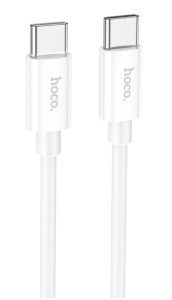 Кабель USB-C HOCO X87 Magic Type-C-Type-C, 3A, 60W, 1м, белый