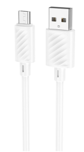 Кабель USB HOCO X88 Gratified USB-MicroUSB, 2.4А, 1м, белый
