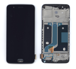 Дисплей для OnePlus 5 TFT черный с рамкой