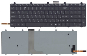 Клавиатура для ноутбука MSI GE60 GE70 с подсветкой черная без рамки