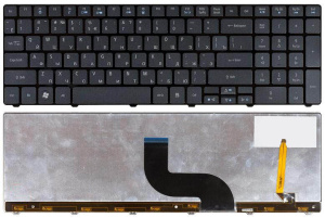 Клавиатура для ноутбука Acer Aspire 5810T черная с подсветкой