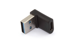 Переходник OTG USB A 3.0 на Type C папа-мама  угловой
